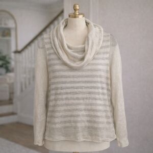 ANTHROPOLOGIE MOTH Cowl Neck Alpaca Blend Sweater Sz Small